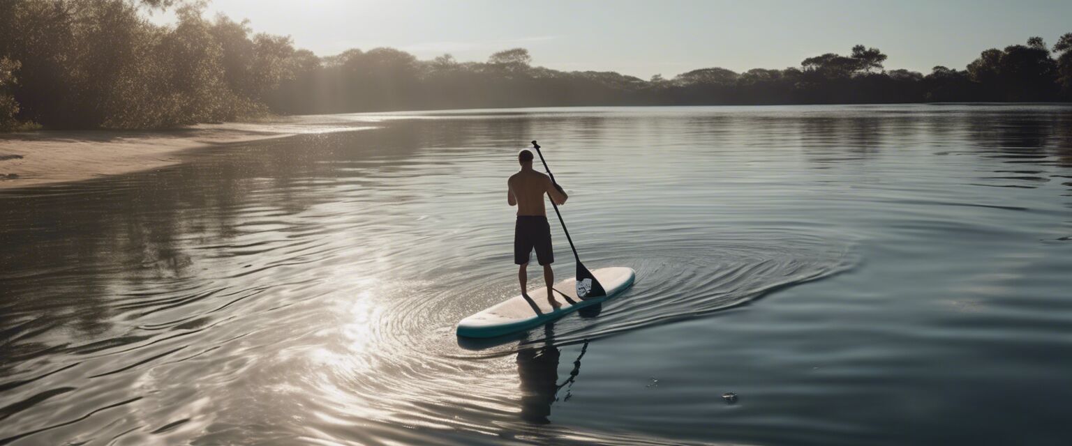 Cleaning a paddle board