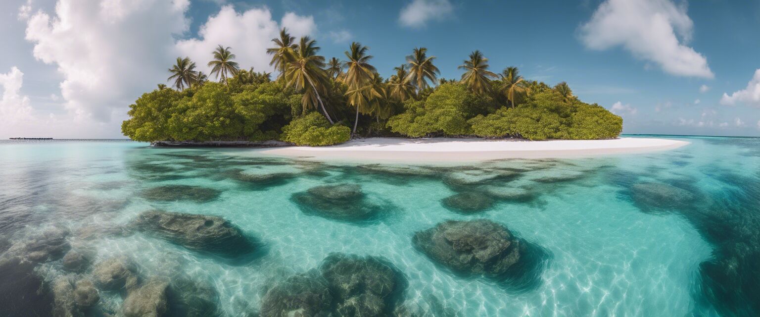 Paddle boarding in the Maldives