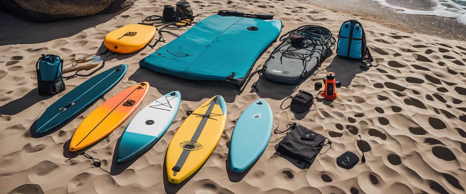 Essential paddle boarding gear for safety.